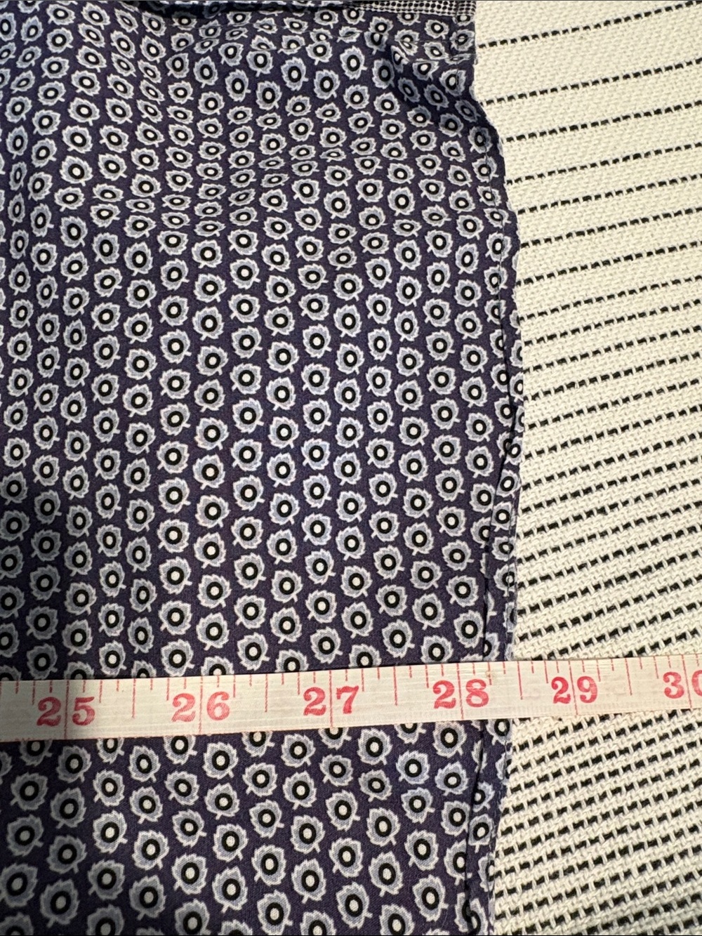 Ted Baker London Men’s Geometric Print Button Down Shirt | Navy Purple - Picture 7 of 8